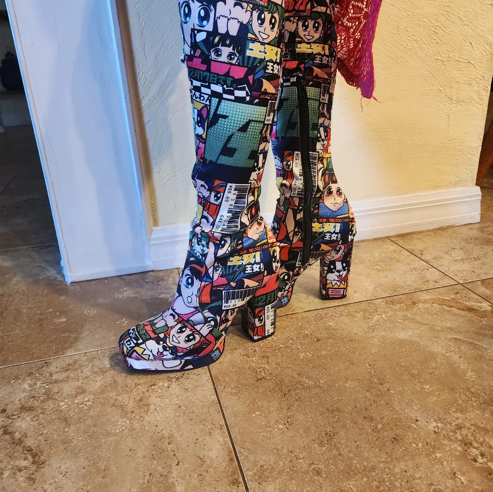Anime Boots thigh-high size 8 - Picture 6 of 8